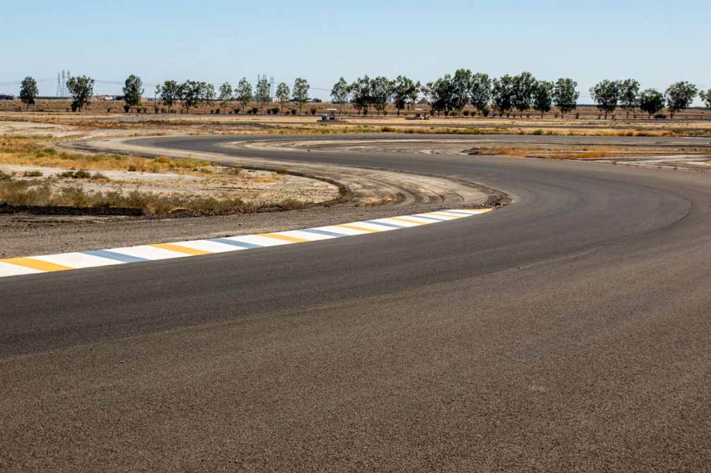 An image taken from on the track at Buttonwillow Raceway Park.
